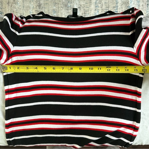 Lauren Ralph Lauren Black/Red/White Striped Dress
100% Cotton - Picture 4 of 9
